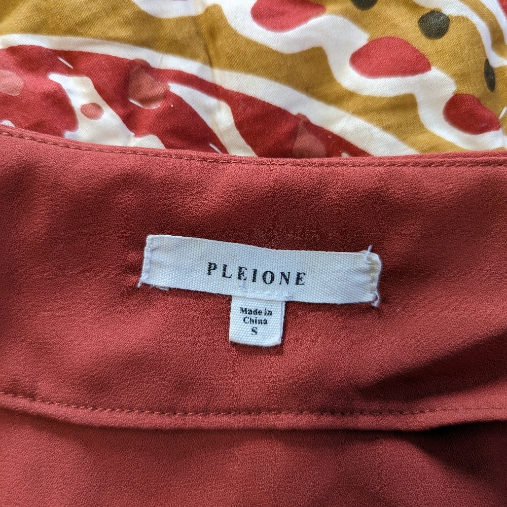 Terra Cotta/ burnt orange Pleione Blouse - Picture 4 of 5